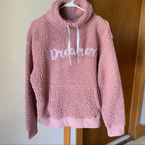 Dreamer Pink Sherpa Sweater